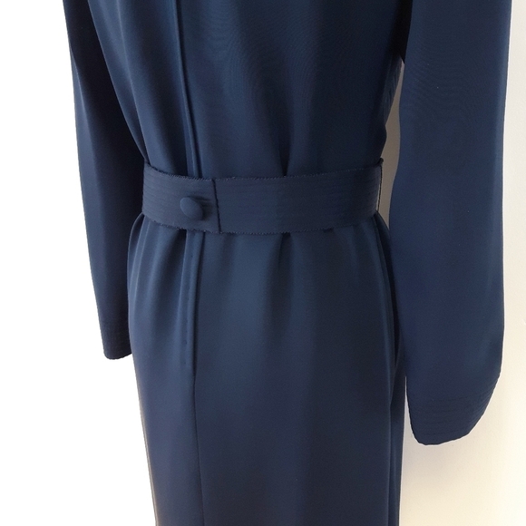 Vintage Tarquin Ebker | Couture Silk Dress - Navy - Picture 5 of 8